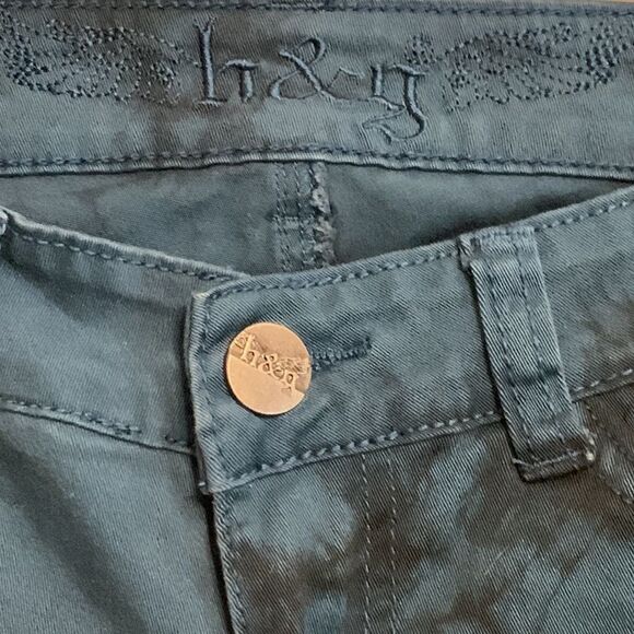 H & G | Juniors Blue AND Black Marble Skinny Denim Casual Jeans Pants Size 3 - Picture 6 of 7